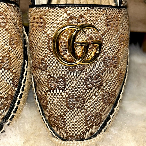 NWT Authentic Gucci Platform Logo Espadrilles Size 37.5 Willing to trade! - Picture 6 of 14